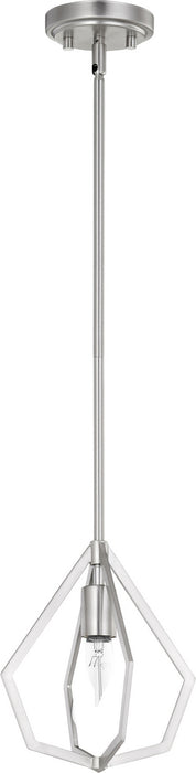 Quorum 699-65 One Light Pendant, Satin Nickel
