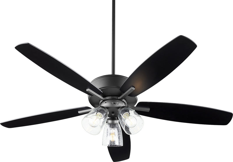 Quorum 70525-369 52" Ceiling Fan, Textured Black