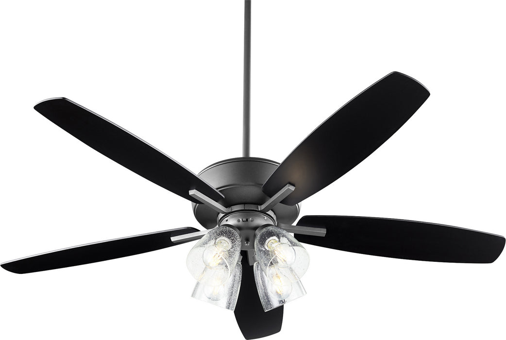 Quorum 70525-469 52" Ceiling Fan, Textured Black