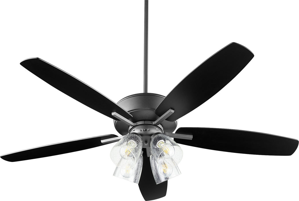 Quorum 70525-469 52" Ceiling Fan, Textured Black
