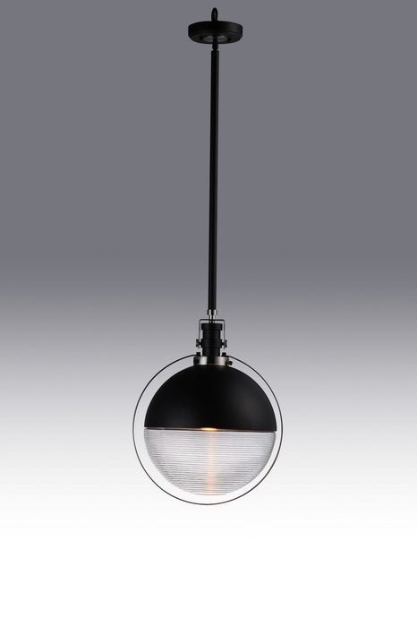 Maxim 10080CLBKSN LED Pendant, Black / Satin Nickel
