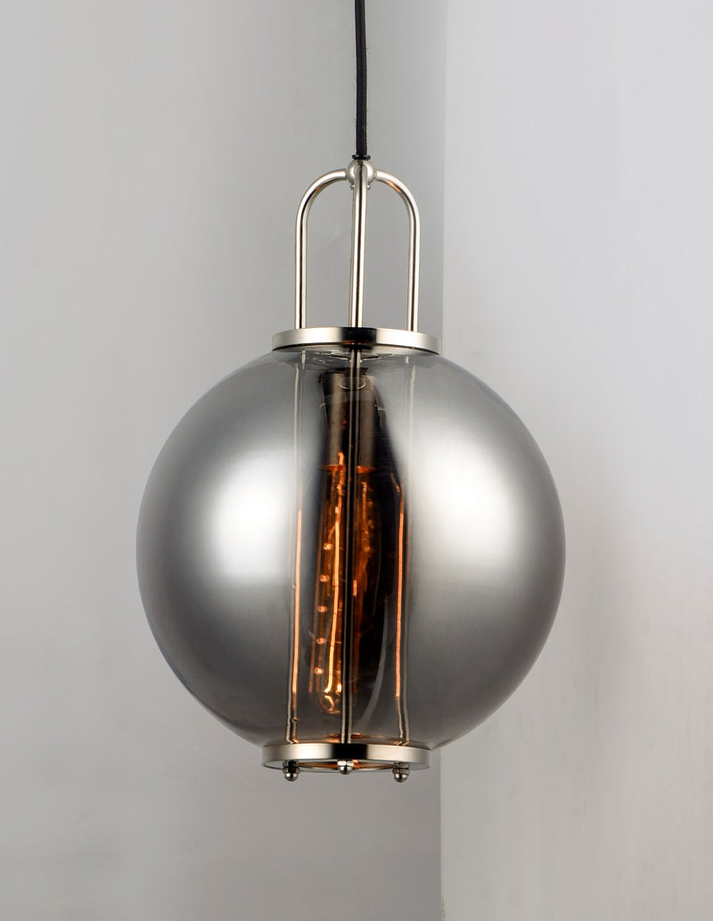 Maxim 10084MSKPN One Light Pendant, Polished Nickel