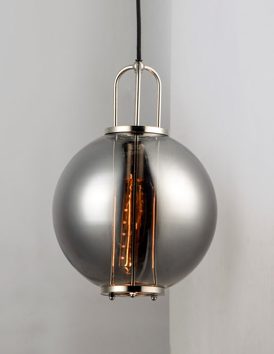 Maxim 10084MSKPN One Light Pendant, Polished Nickel