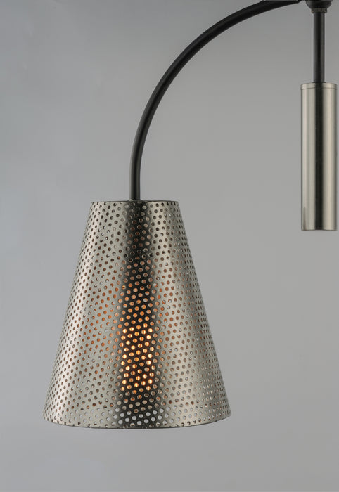Maxim 10086BKSN One Light Pendant, Black / Satin Nickel