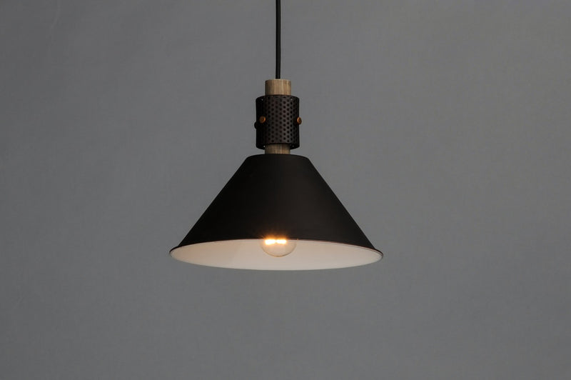Maxim 10089OIWWD One Light Pendant, Oil Rubbed Bronze / Weathered Wood