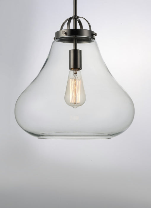Maxim 10093CLSN One Light Pendant, Satin Nickel