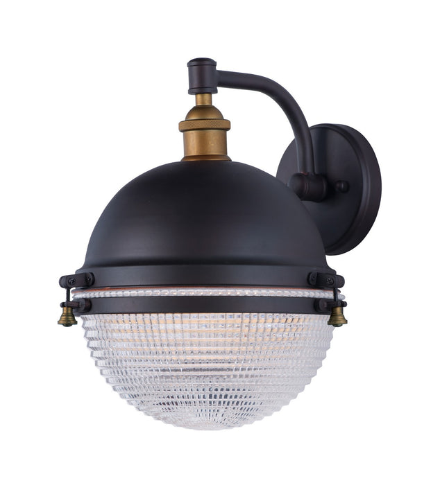 Maxim 10186OIAB One Light Outdoor Wall Lantern, Oil Rubbed Bronze / Antique Brass
