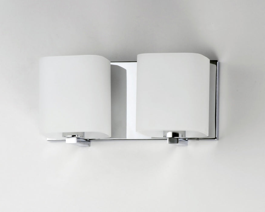 Maxim 11252SWPC Two Light Bath Vanity, Polished Chrome