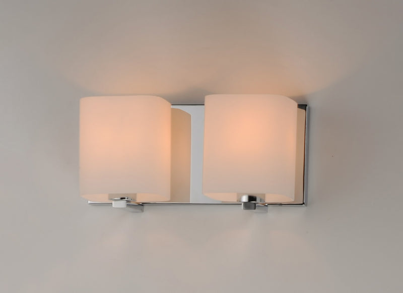Maxim 11252SWPC Two Light Bath Vanity, Polished Chrome