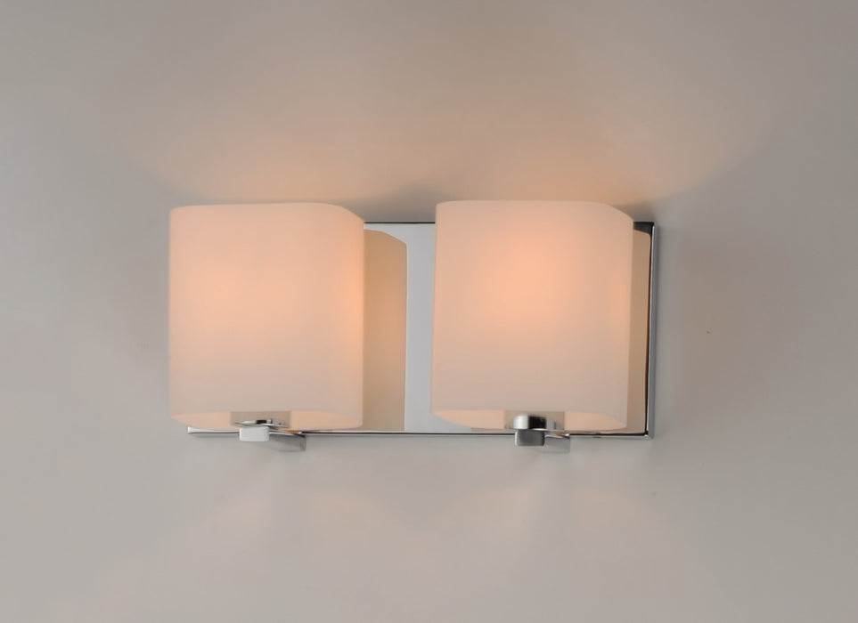 Maxim 11252SWPC Two Light Bath Vanity, Polished Chrome