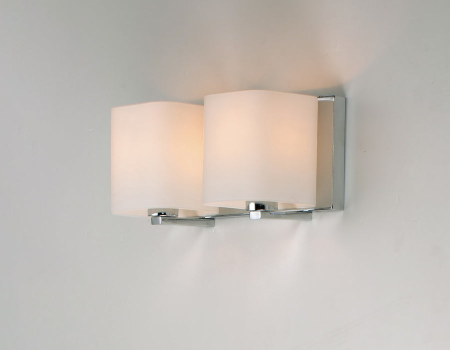 Maxim 11252SWPC Two Light Bath Vanity, Polished Chrome