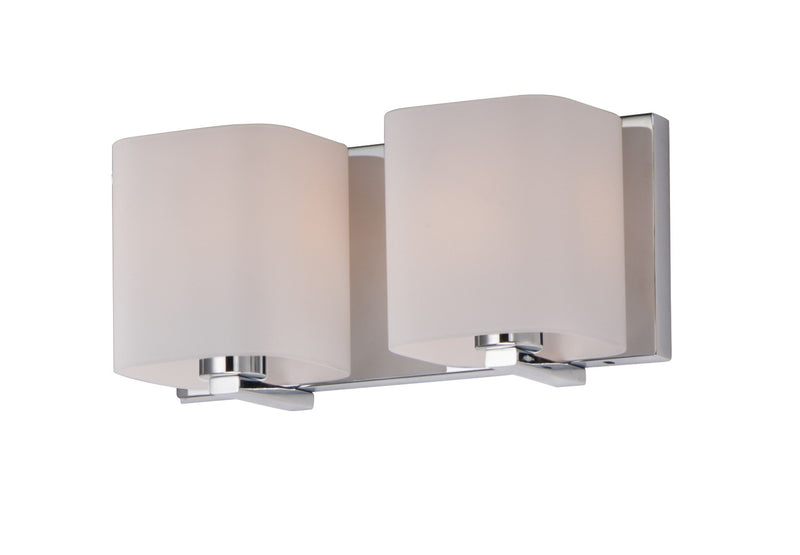 Maxim 11252SWPC Two Light Bath Vanity, Polished Chrome