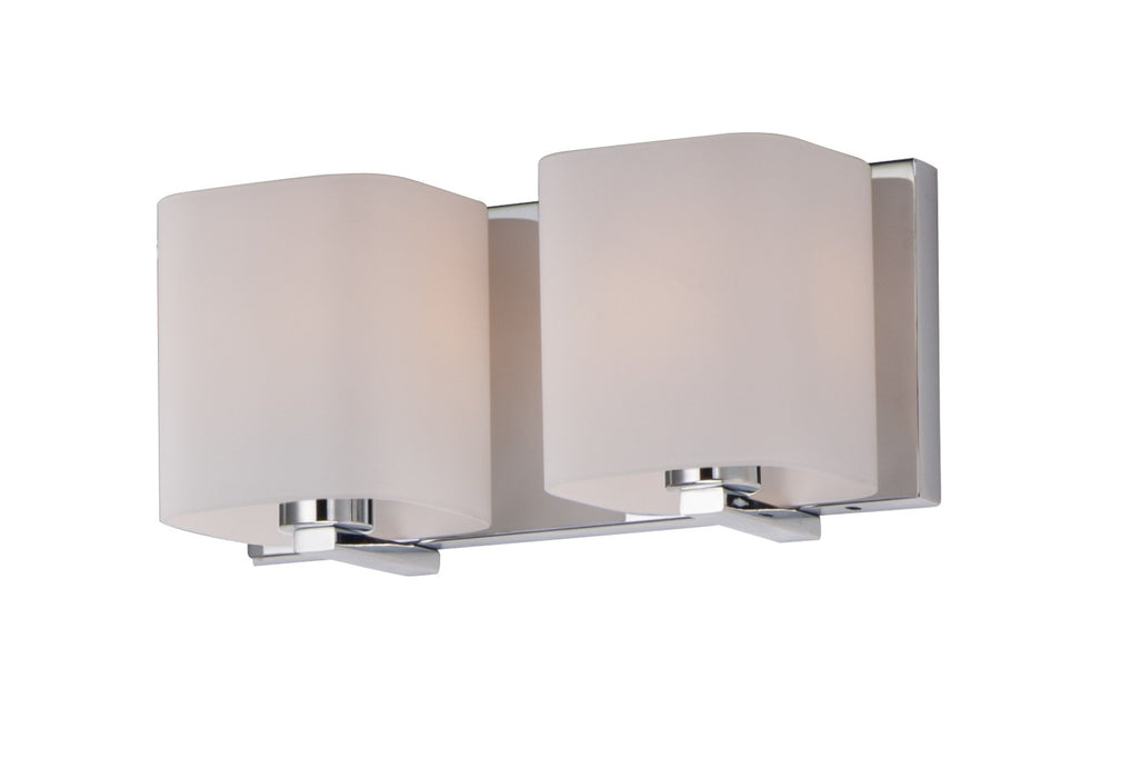 Maxim 11252SWPC Two Light Bath Vanity, Polished Chrome