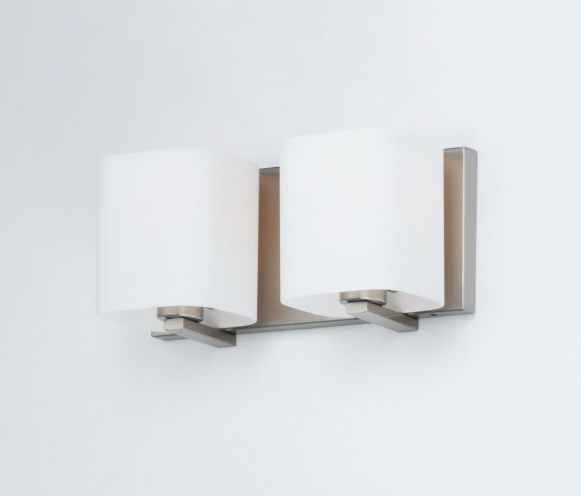 Maxim 11252SWSN Two Light Bath Vanity, Satin Nickel