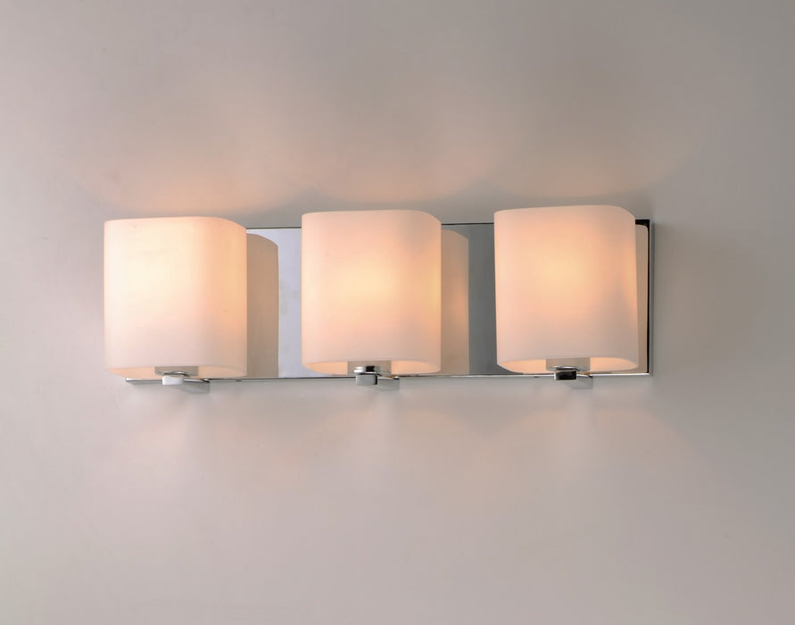 Maxim 11253SWPC Three Light Bath Vanity, Polished Chrome