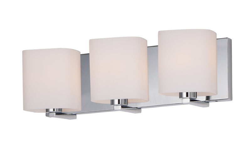 Maxim 11253SWPC Three Light Bath Vanity, Polished Chrome