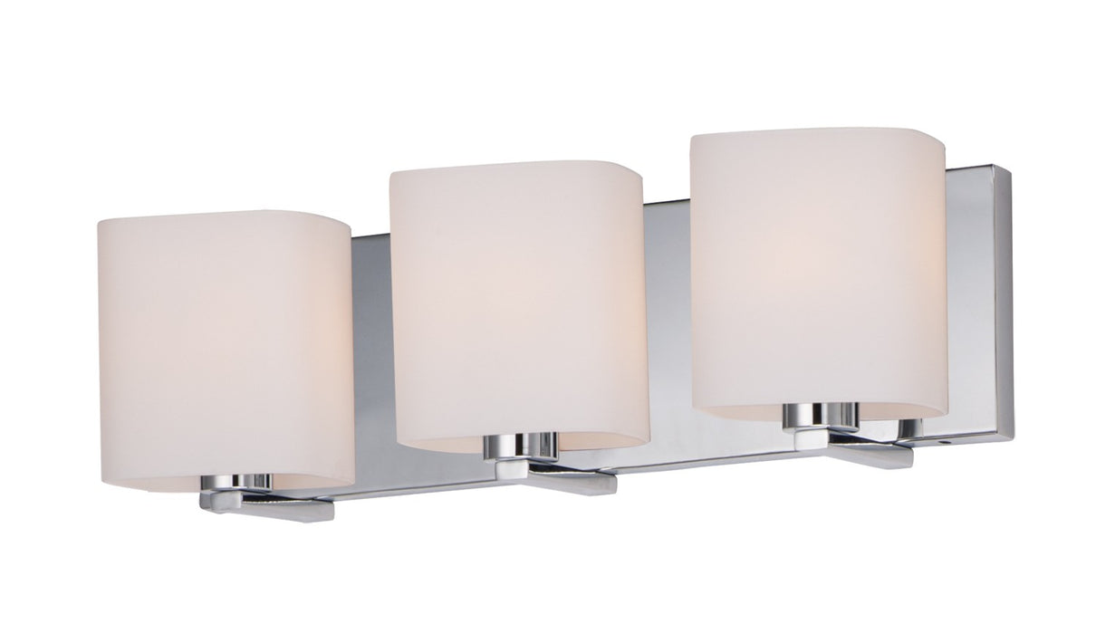 Maxim 11253SWPC Three Light Bath Vanity, Polished Chrome