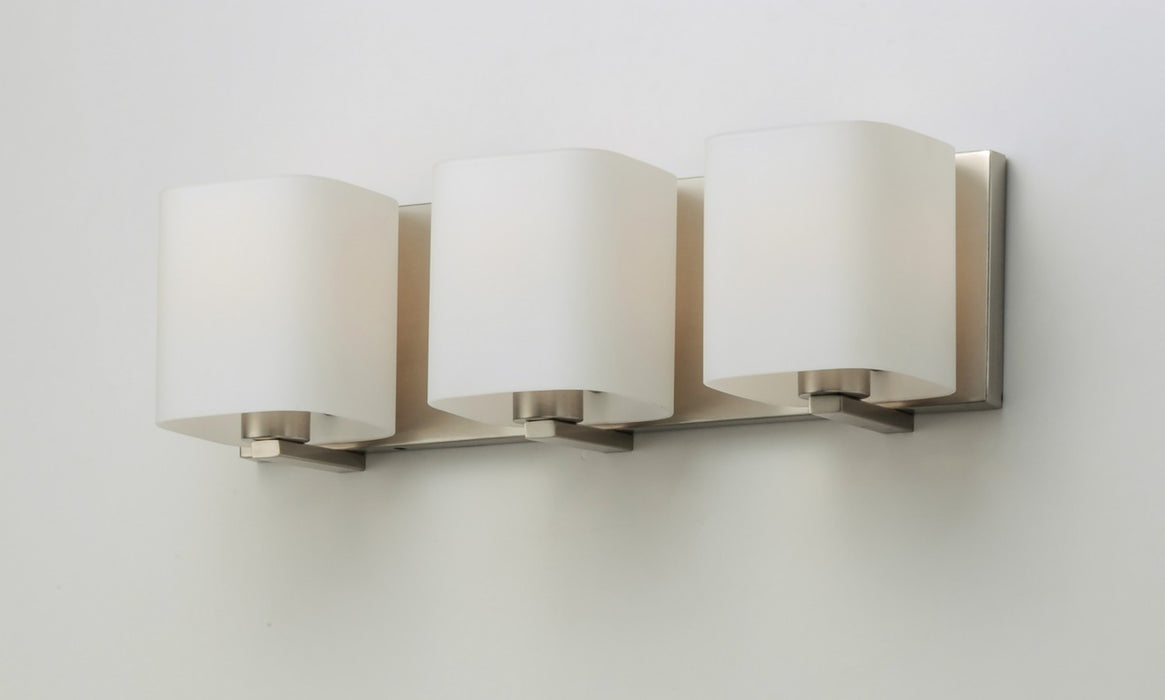 Maxim 11253SWSN Three Light Bath Vanity, Satin Nickel