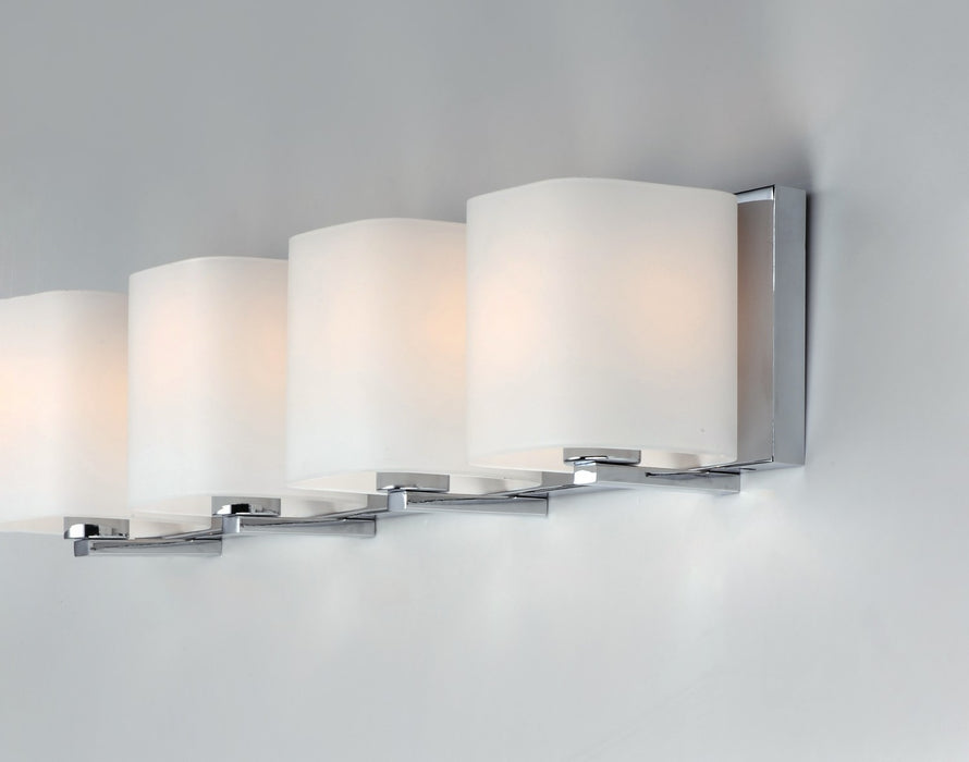 Maxim 11254SWPC Four Light Bath Vanity, Polished Chrome