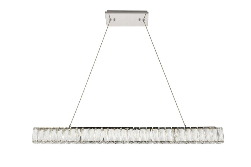 Elegant Lighting 3502D38C LED Chandelier, Chrome