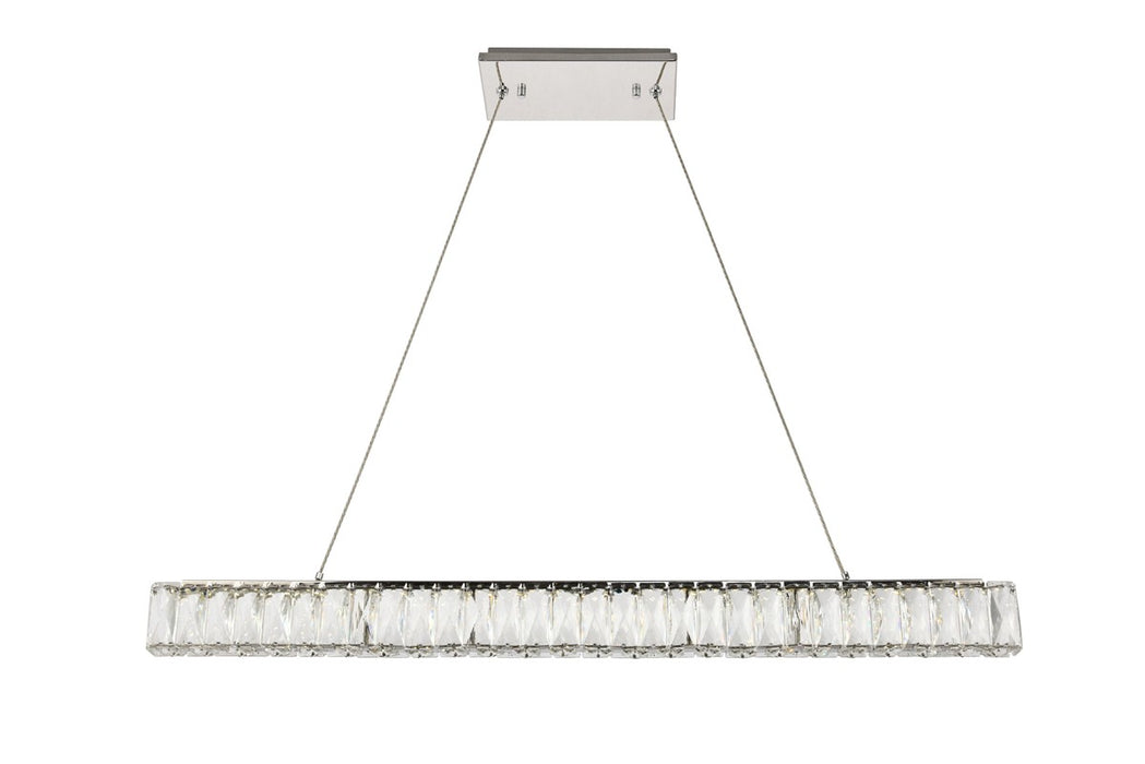 Elegant Lighting 3502D38C LED Chandelier, Chrome