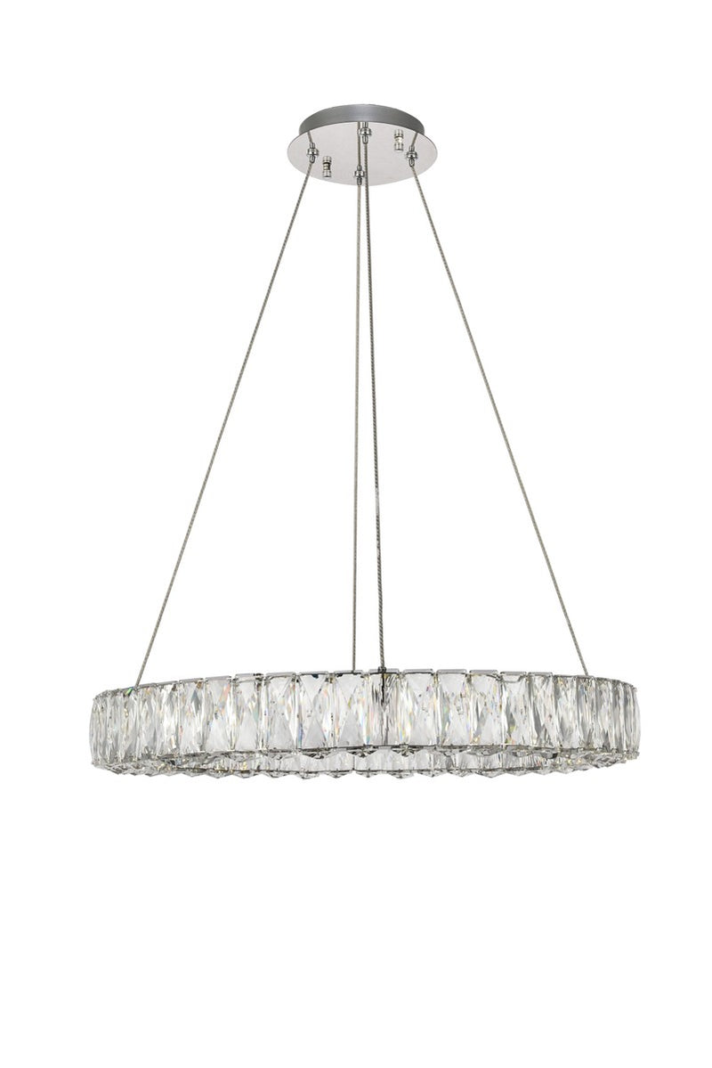 Elegant Lighting 3503D23C LED Chandelier, Chrome