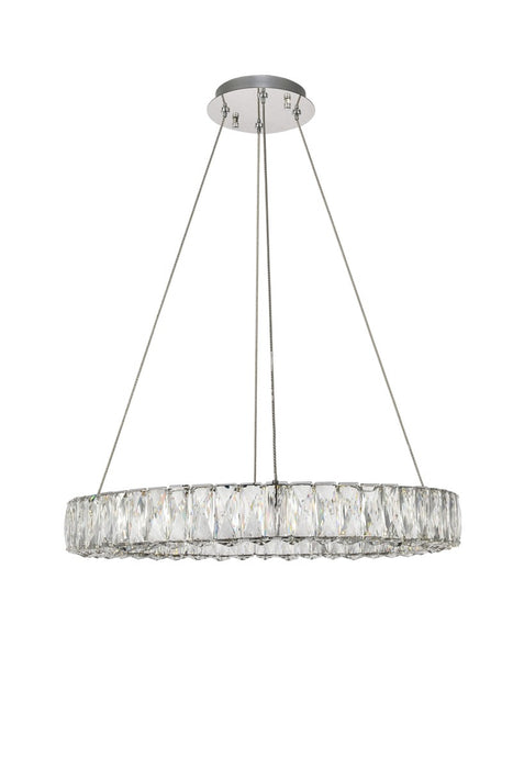 Elegant Lighting 3503D23C LED Chandelier, Chrome