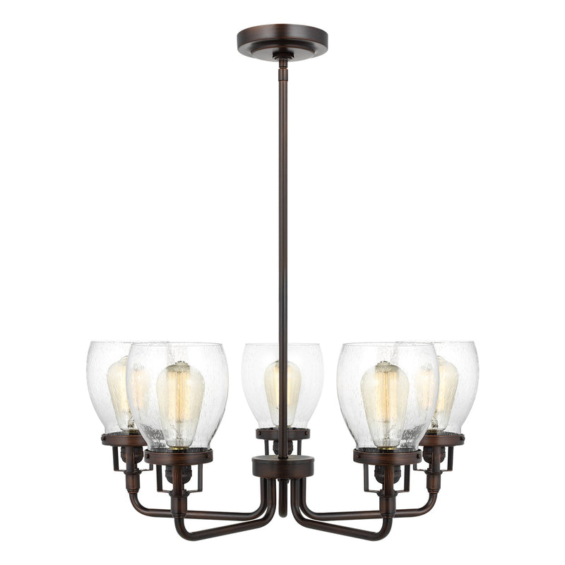 Generation Lighting 3214505-710 Five Light Chandelier, Bronze