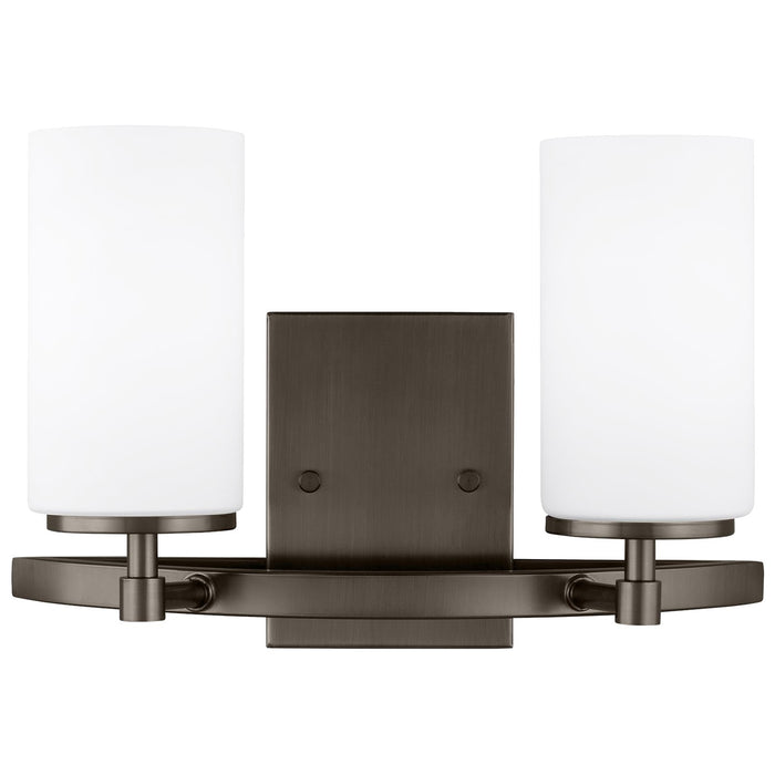 Generation Lighting 4424602EN3-778 Two Light Wall / Bath, Brushed Oil Rubbed Bronze