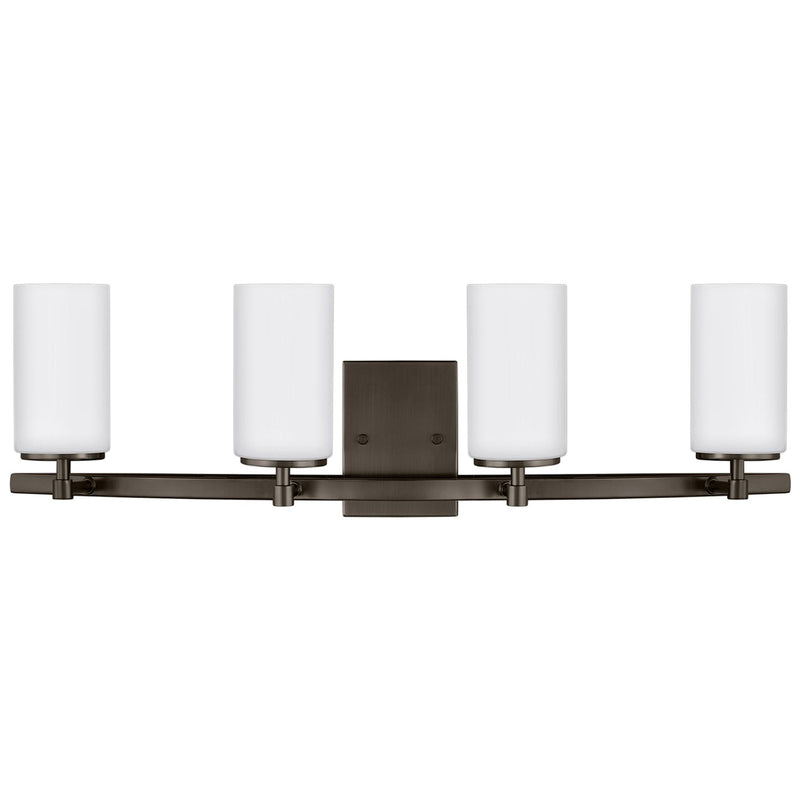 Generation Lighting 4424604EN3-778 Four Light Wall / Bath, Brushed Oil Rubbed Bronze