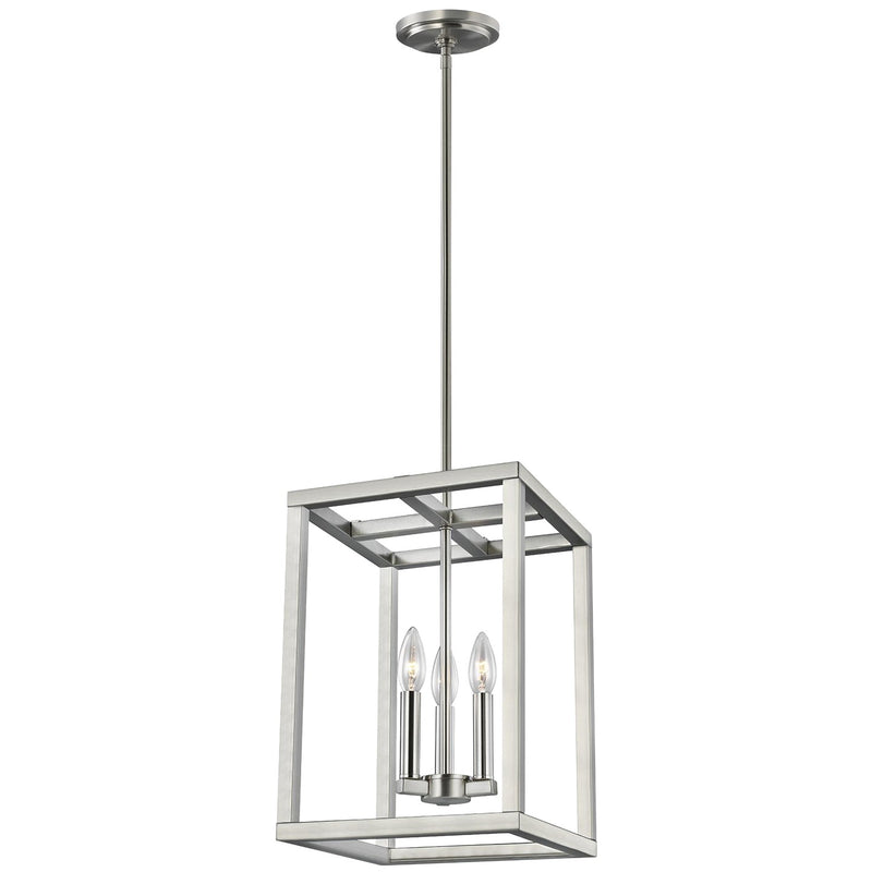 Generation Lighting 5134503-962 Three Light Hall / Foyer Pendant, Brushed Nickel