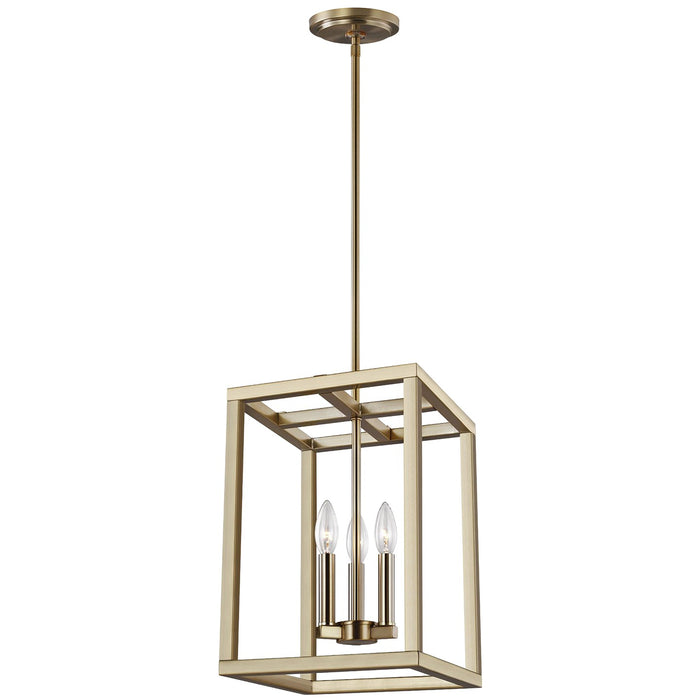 Generation Lighting 5134503EN-848 Three Light Hall / Foyer, Satin Brass