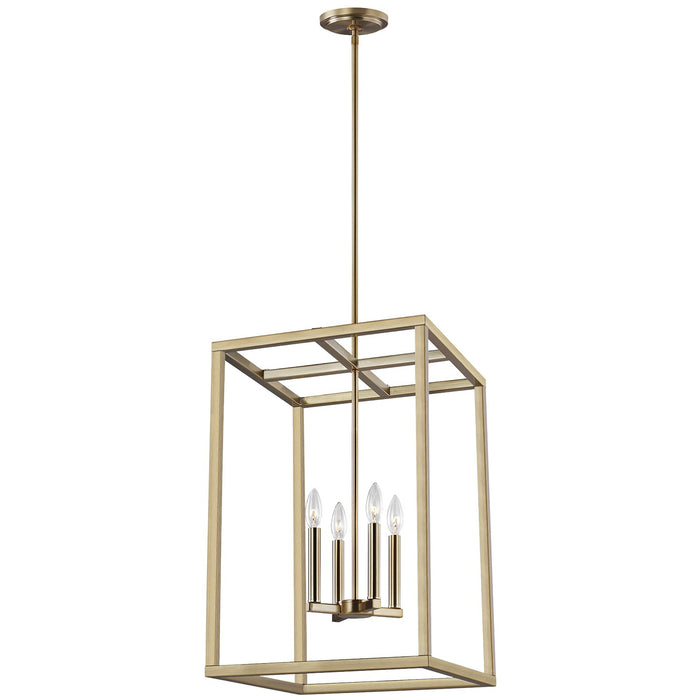 Generation Lighting 5134504-848 Four Light Hall / Foyer Pendant, Satin Brass