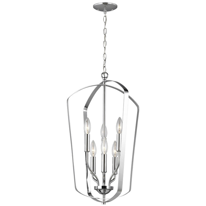 Generation Lighting 5134906EN-05 Six Light Hall / Foyer, Chrome