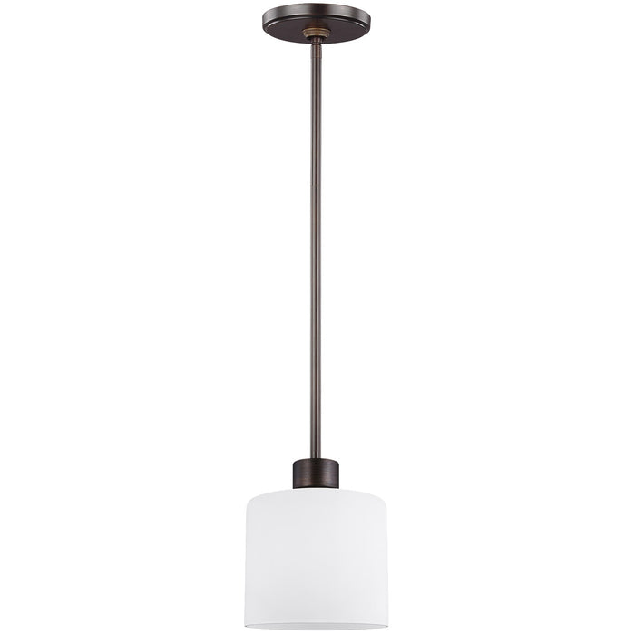 Generation Lighting 6128801EN3-710 One Light Mini-Pendant, Bronze