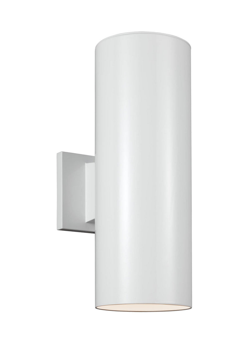 Visual Comfort Studio 8313802-15 Two Light Outdoor Wall Lantern, White