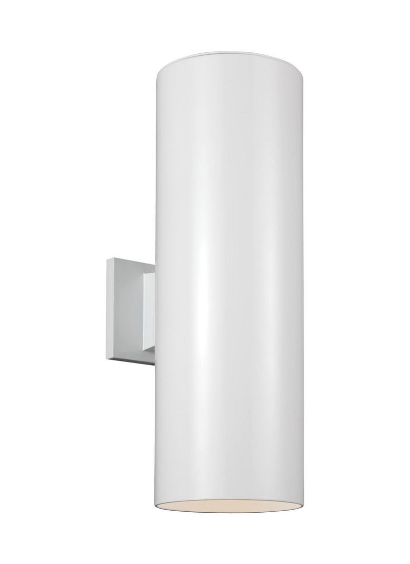 Visual Comfort Studio 8313902-15 Two Light Outdoor Wall Lantern, White