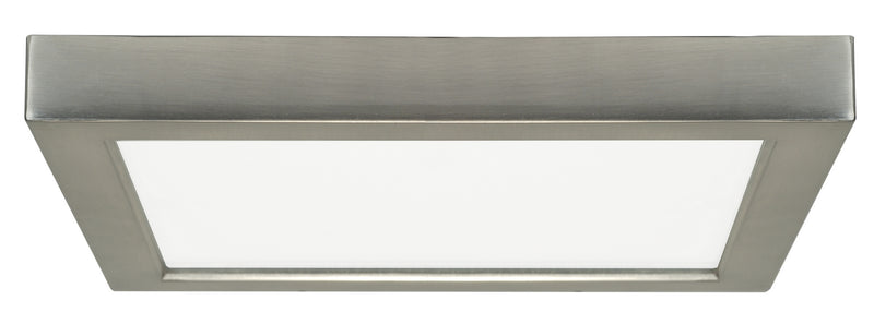 Satco S21515 LED Flush Mount, Brushed Nickel