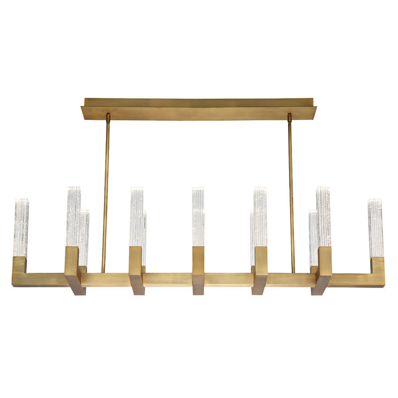 Modern Forms PD-30854-AB LED Linear Pendant, Aged Brass