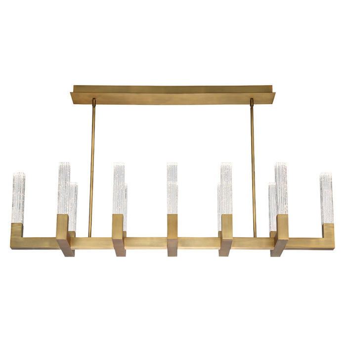 Modern Forms PD-30854-AB LED Linear Pendant, Aged Brass