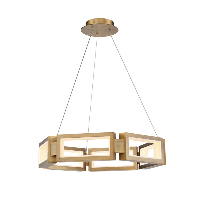 Modern Forms PD-50829-AB LED Chandelier, Aged Brass
