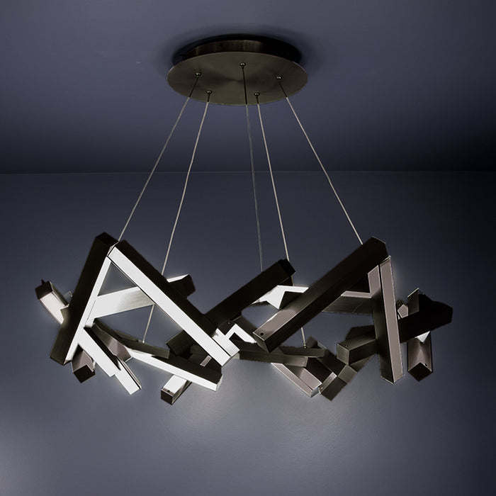 Modern Forms PD-64834-BK LED Chandelier, Black