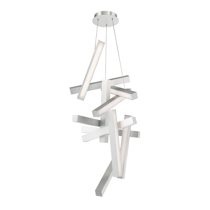Modern Forms PD-64849-AL LED Chandelier, Brushed Aluminum
