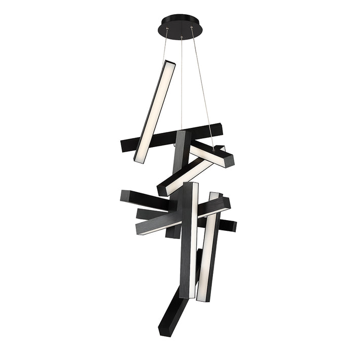 Modern Forms PD-64849-BK LED Chandelier, Black