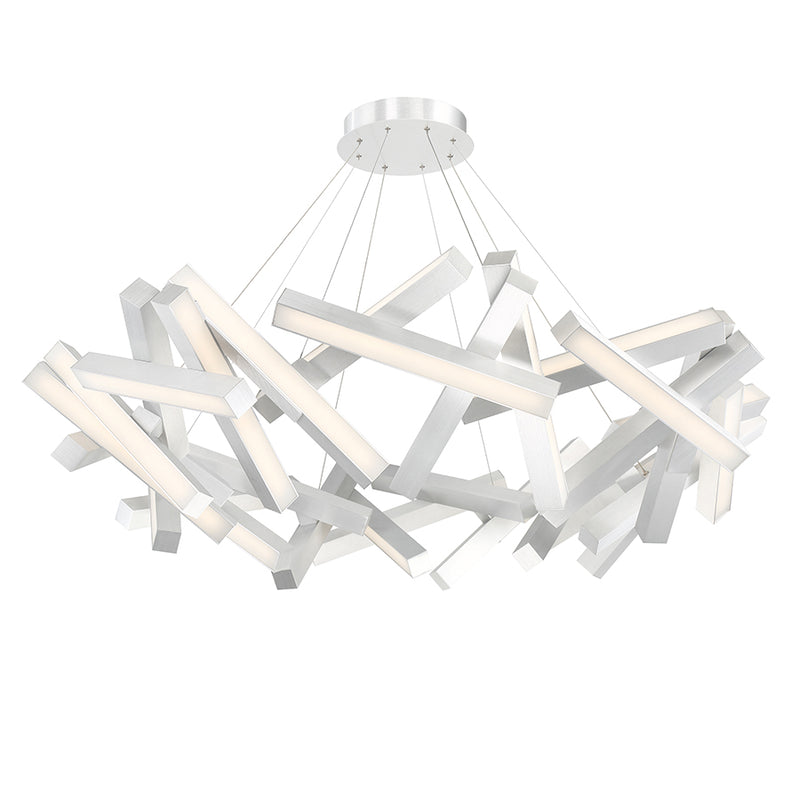 Modern Forms PD-64861-AL LED Chandelier, Brushed Aluminum