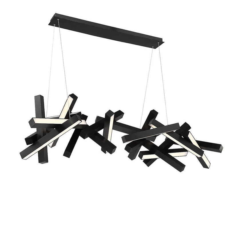 Modern Forms PD-64872-BK LED Linear Pendant, Black