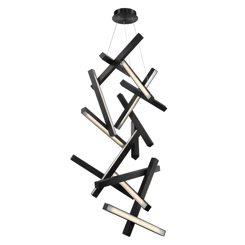 Modern Forms PD-64875-BK LED Chandelier, Black