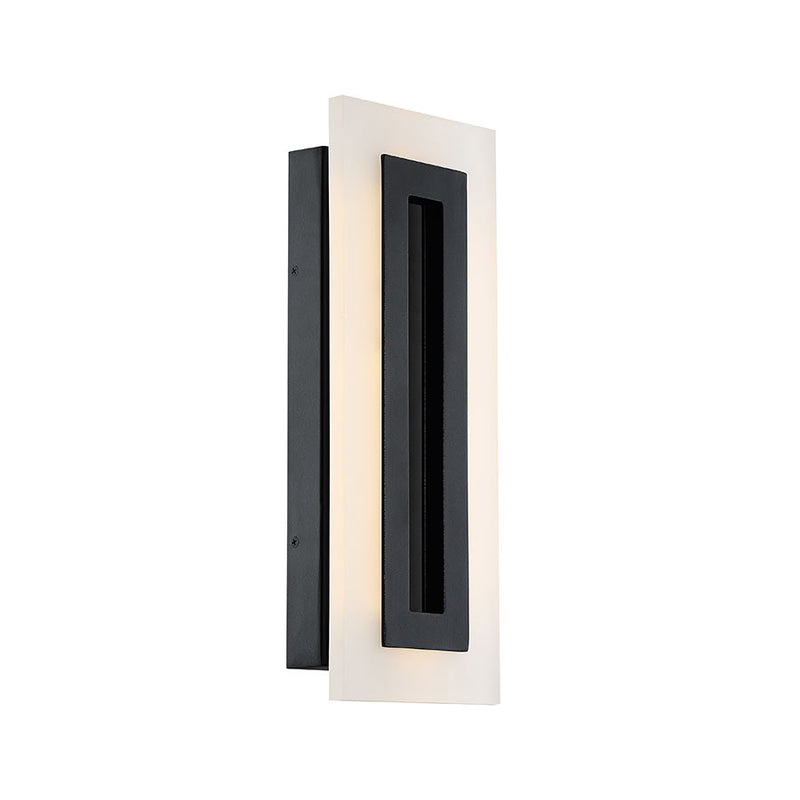 Modern Forms WS-W46817-BK LED Outdoor Wall Sconce, Black