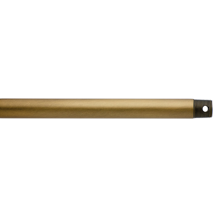 Kichler 360006NBR Fan Down Rod, Natural Brass