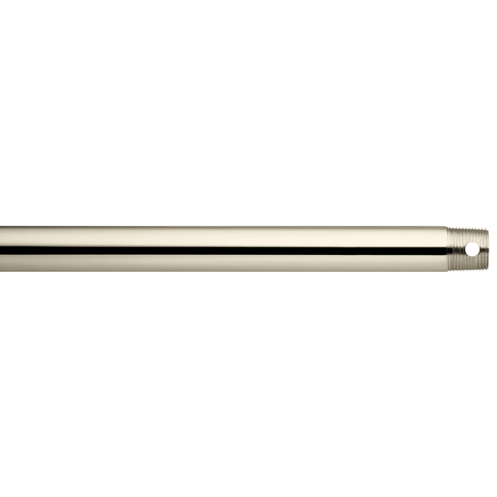 Kichler 360006PN Fan Down Rod, Polished Nickel